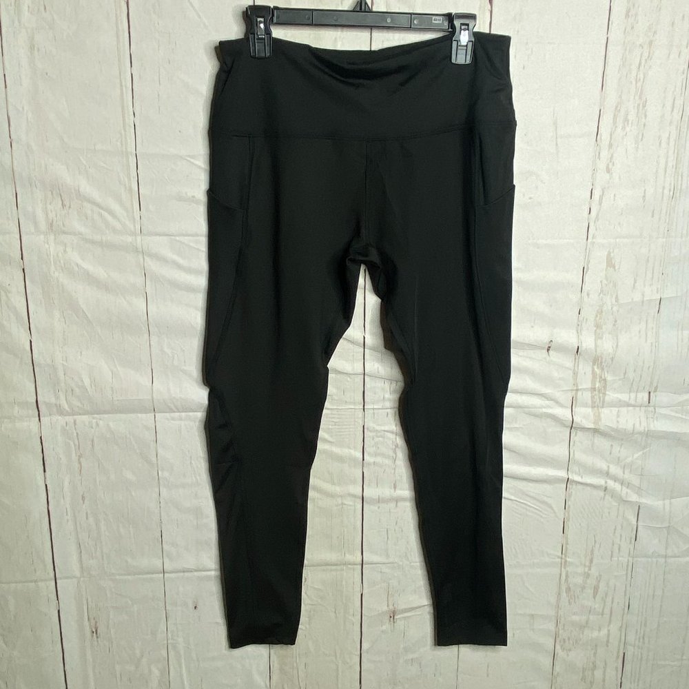 Los Ojos Womens Leggings Thigh Pocket 2XL NWT
